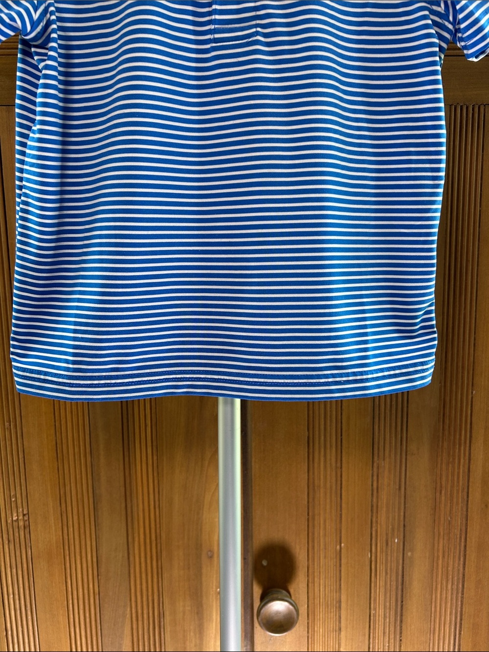 Vineyard Vines On the Go Sankaty Blue & White Striped Polo Shirt - Kids Size 5 - Picture 7 of 12